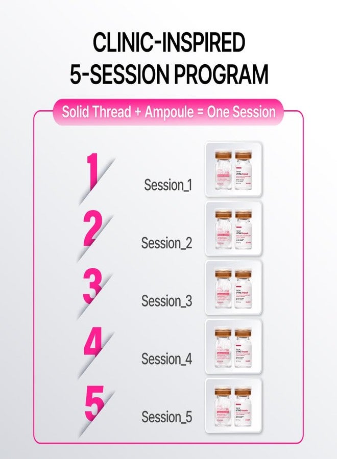 BEAUDIANI Sil Melt-In Hyaluronic Serum & Ampoule Kit, 5 Session Intensive Hydration Program Korean Skincare Melt-In Hyaluronic Thread Serum - Image 5